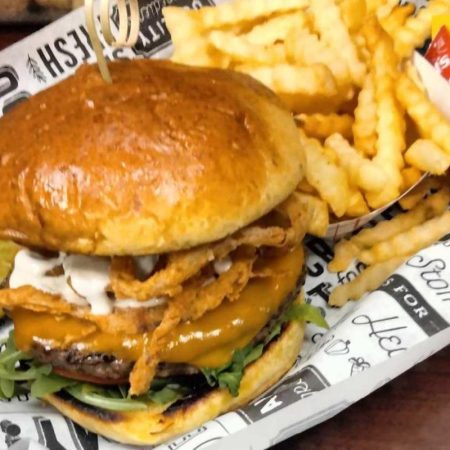 menu item 15 of 31, __Horseradish BBQ Cheddar Burger